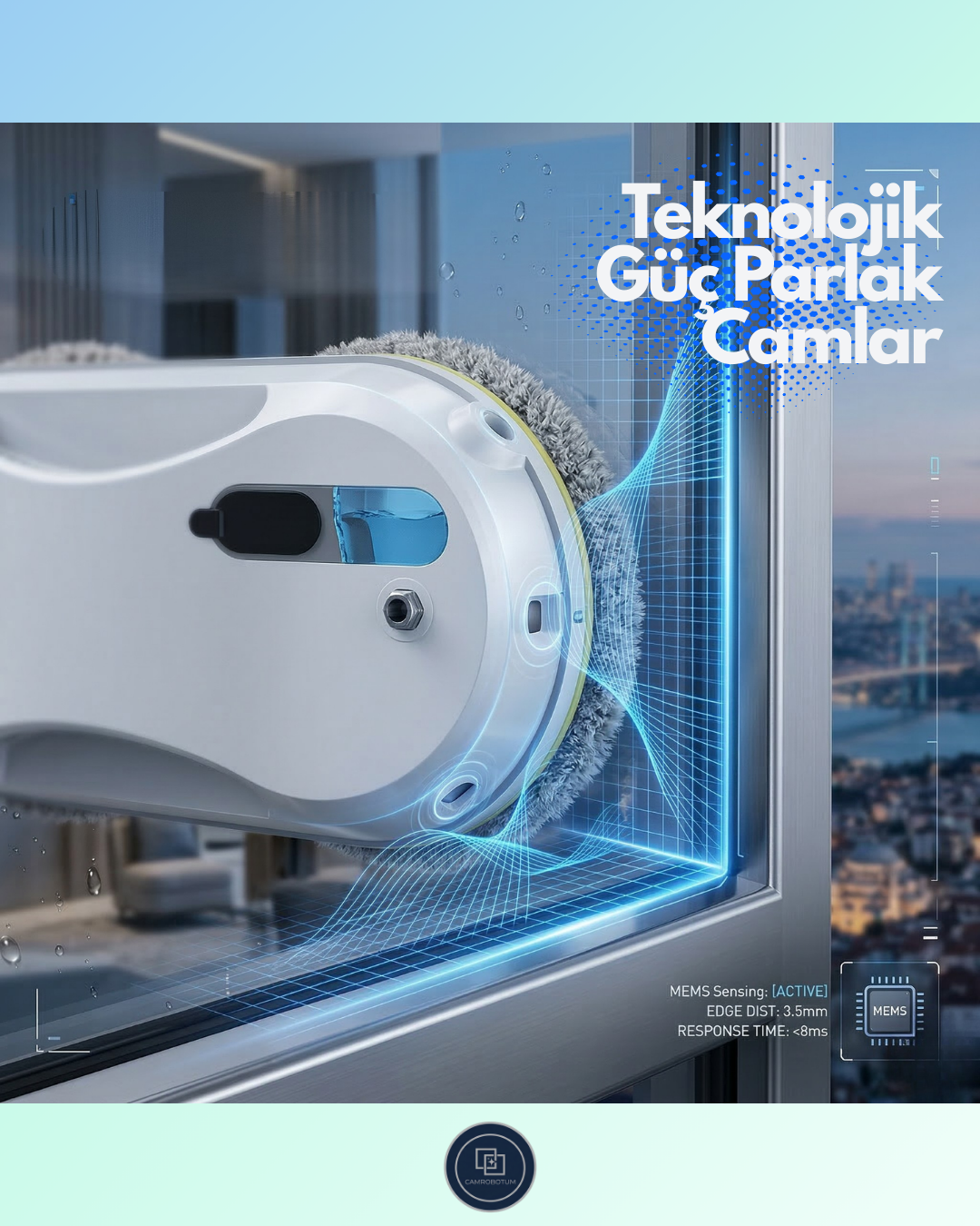Camrobotum - Akıllı Vakumlu Cam Silme Robotu
