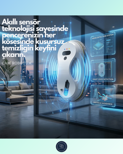 Camrobotum - Akıllı Vakumlu Cam Silme Robotu